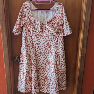 Eshakti Sweetheart Cotton Empire Dress